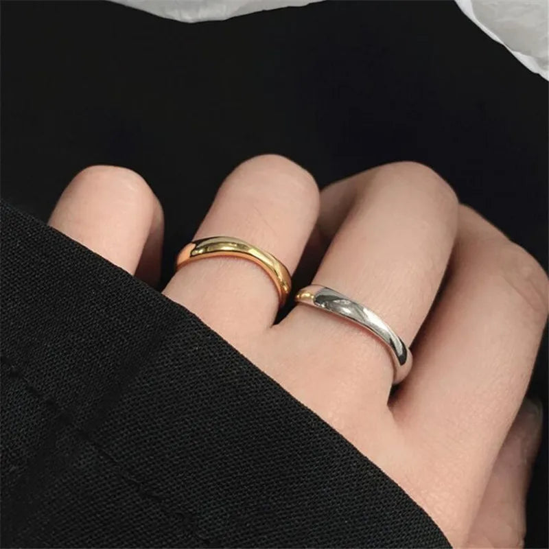 Minimalist Irregular Wave Open Ring