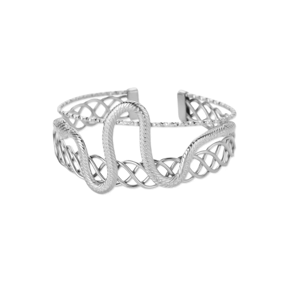 40 Exquisite Elegant Chain Bracelets For Women 18K Gold-Plated Shiny Zircon Inlaid Flower Cuff Bracelet Female Jewelry Gift