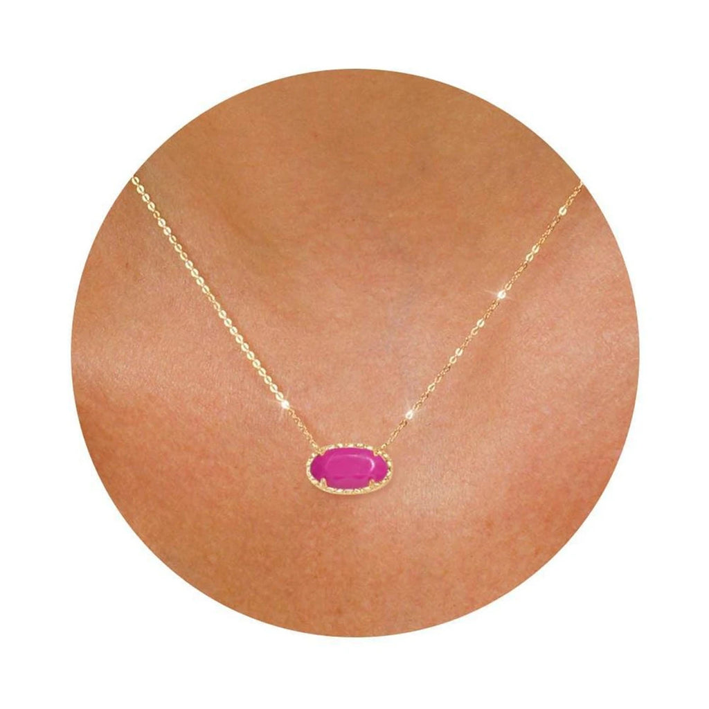 Colorful zircon, natural stone, bone chain, oval, fashionable, popular, niche, personalized jewelry, gold-plated