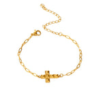 40 Exquisite Elegant Chain Bracelets For Women 18K Gold-Plated Shiny Zircon Inlaid Flower Cuff Bracelet Female Jewelry Gift