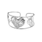 40 Exquisite Elegant Chain Bracelets For Women 18K Gold-Plated Shiny Zircon Inlaid Flower Cuff Bracelet Female Jewelry Gift