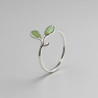 Sterling Silver Foliage Ring