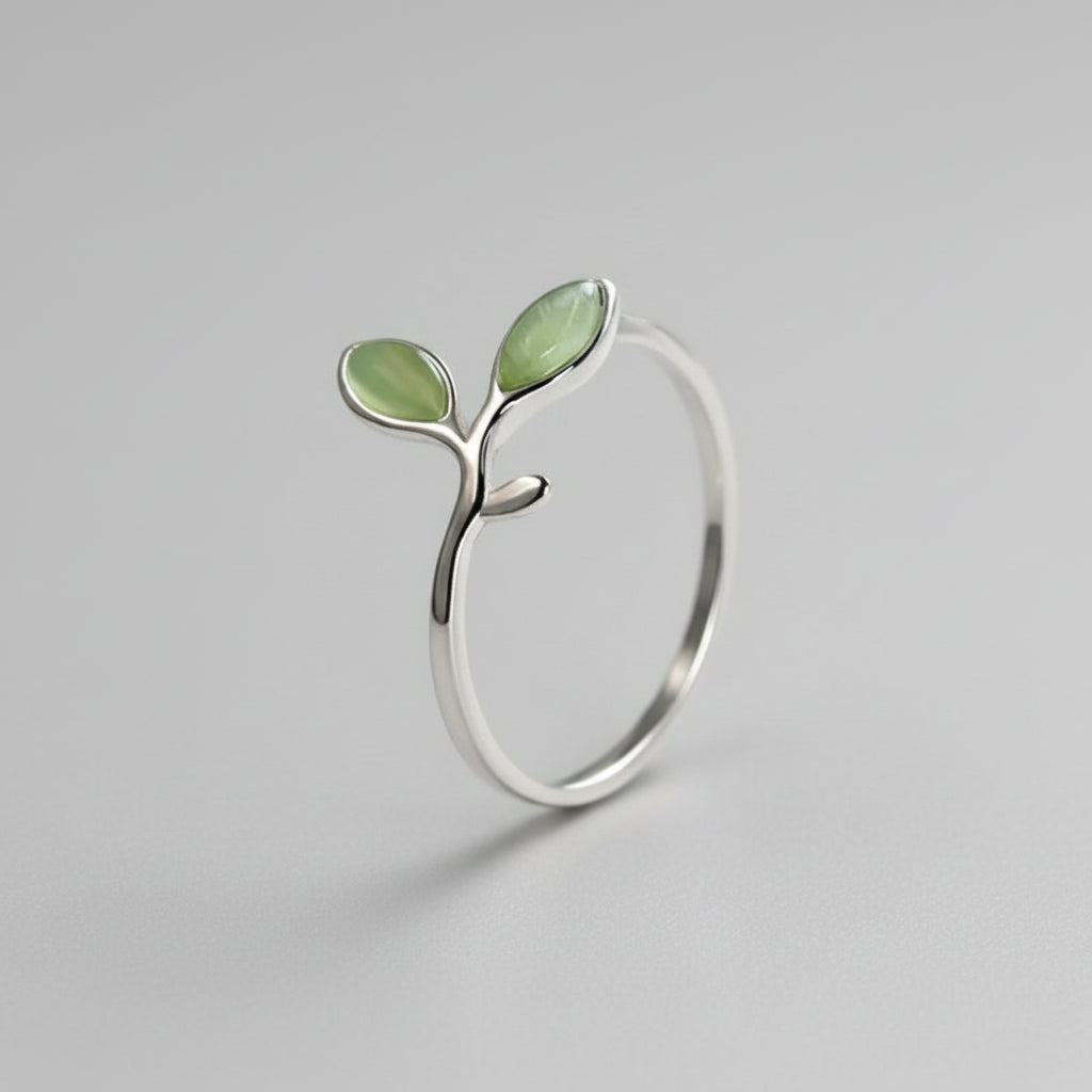 Sterling Silver Foliage Ring