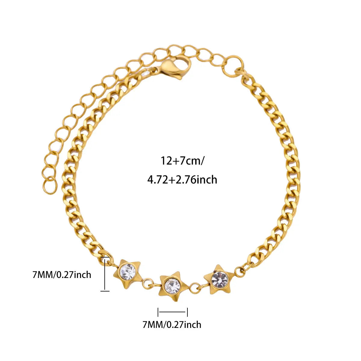 40 Exquisite Elegant Chain Bracelets For Women 18K Gold-Plated Shiny Zircon Inlaid Flower Cuff Bracelet Female Jewelry Gift